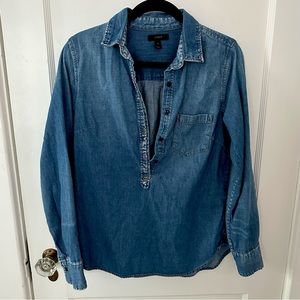 J. Crew Denim Pop-Over Shirt
